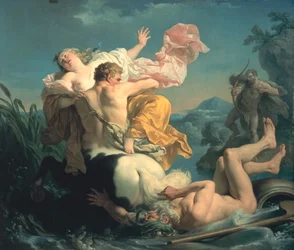 Die Entführung der Deianeira durch den Zentaur Nessus, 1755